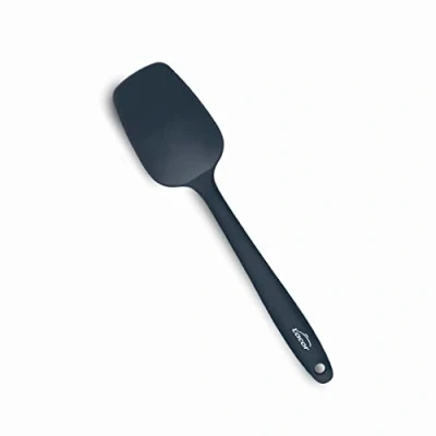 Afbeelding van Lacor Lepel Rechthoekig Siliconen 27,5cm Grijs BPA vrij