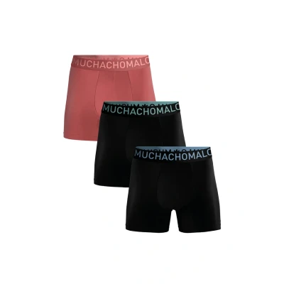 Afbeelding van Muchachomalo Heren Boxershorts 3 Pack Bamboe Zacht Ondergoed Maat L Mannen Zwarte Onderbroeken