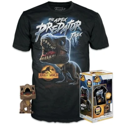 Afbeelding van FUNKO POCKET POP! &amp; TEE JURASSIC T REX M.