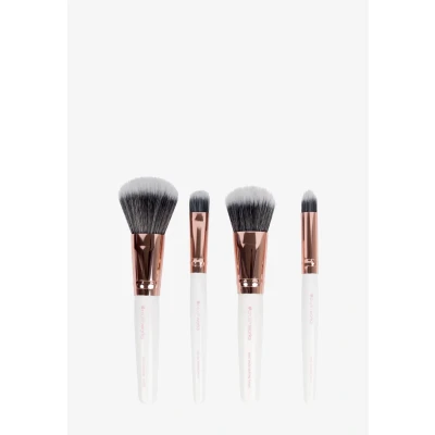 Afbeelding van Brushworks White &amp; gold Travel Makeup Brush SET Kwastenset, Dames, Maat: One Size,