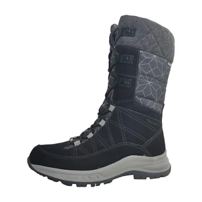 Afbeelding van Tamaris Comfort Snowboots, Dames, Maat: 38, Black Leer en textiel