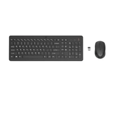 Afbeelding van HP 330 QWERTZ USB A Draadloze muis en toetsenbord 2,4 GHz dongle 1600 DPI zwart