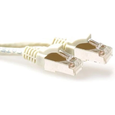 Afbeelding van ACT FB7402 LSZH SFTP CAT6A Patchkabel Snagless Ivoor 2 meter