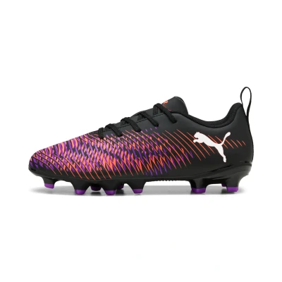 Afbeelding van FUTURE 8 PLAY FG/AG voetbalschoenen, Zwart/Rood/Wit, Maat 30 PUMA