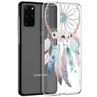 Afbeelding van iMoshion Hoesje met Screenprotector Geschikt voor Samsung Galaxy S20 Plus Siliconen Softcase Backcover + Premium transparant