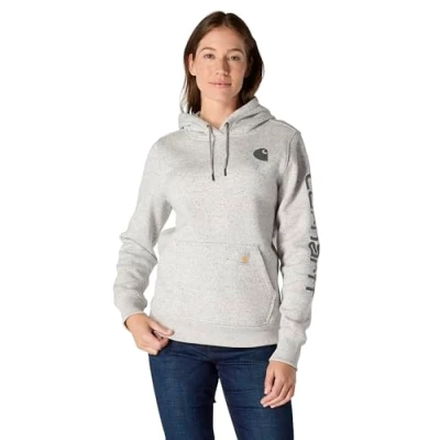 Afbeelding van Carhartt Damen Sweatshirt Clarksburg Graphic Asphalt Heather Nep L