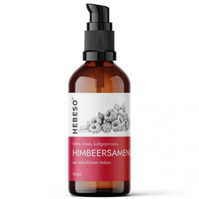 Afbeelding van 100% zuivere en natuurlijke koudgeperste frambozenzaadolie 100 ml Anti veroudering, verzorging, vitamine A/E, rijke olie Behandelt rimpels, fijne lijntjes droge huid