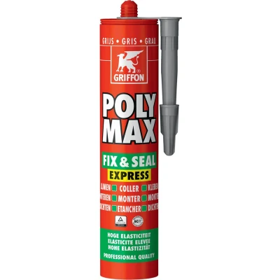 Afbeelding van Griffon polymax fix seal express 425 gr, grijs