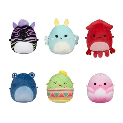 Image de Pack 6 Peluches Micromallows Squishmallows Style 2 cm