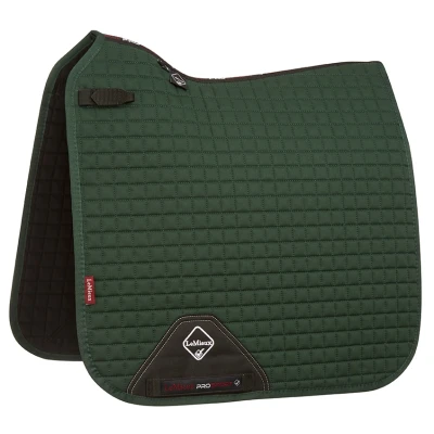 Image de LeMieux Tapis de Selle Prosport Plain Square D Ring Dressage Vert L (Full)