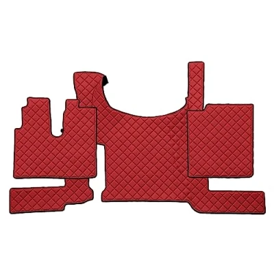 Afbeelding van F CORE truck accessoires Vloer volledige mat compatibel voor MAN TGX 03.21 Met vloerrem ROOD