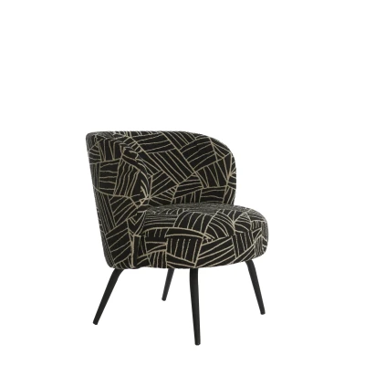 Afbeelding van Light &amp; Living Stoel DIEYDA 68x67x72cm Zwart