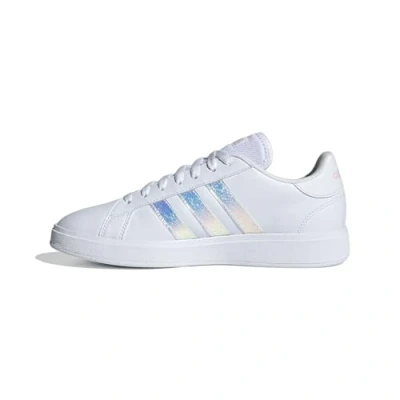 Afbeelding van adidas Grand Court Base 2.0 Sneakers voor dames, Cloud Wit/Cloud Wit/Helder Roze