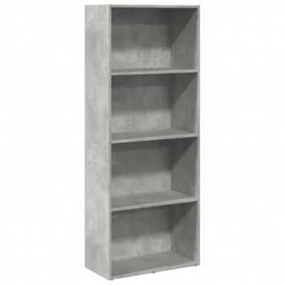 Image de vidaXL Bibliothèque gris béton 60x30x152 cm bois d&#039;ingénierie857911