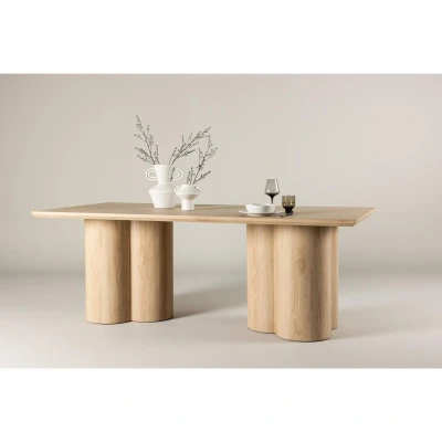 Afbeelding van Rova rechthoekige eettafel 100 x 210 cm whitewash
