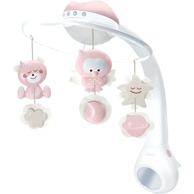 Afbeelding van Infantino Projector Musical 3 in 1 Mobile Dusty Pink