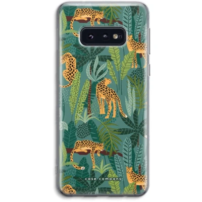 Afbeelding van Case Company® hoesje geschikt voor Samsung Galaxy S10e Luipaard 2 Soft Cover Telefoonhoesje Bescherming aan alle Kanten en Schermrand