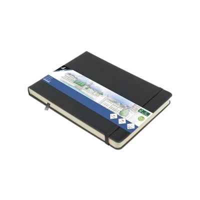Afbeelding van Kangaro schetsboek A5 landscape cold grey hardcover kaft met elastiek en lint K 861235