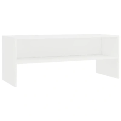 Afbeelding van vidaXL TV kast, wit, 100 x 40 cm, bewerkt hout