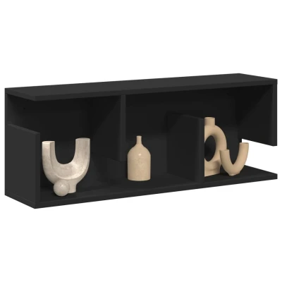Afbeelding van vidaXL Wandkast 80x20x30 cm bewerkt hout zwart
