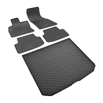 Afbeelding van Stijlvolle kofferbak en rubberen automattenset voor Audi A3 8V Sportback 2013 2020 bescherming upgrade in één.