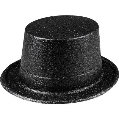 Afbeelding van Boland Hoed Glitter Zwart 57 Volwassenen Unisex and Glamour