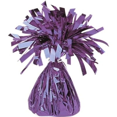 Afbeelding van Amscan Ballongewicht 14 X 6 Cm Folie 170 Gram Paars