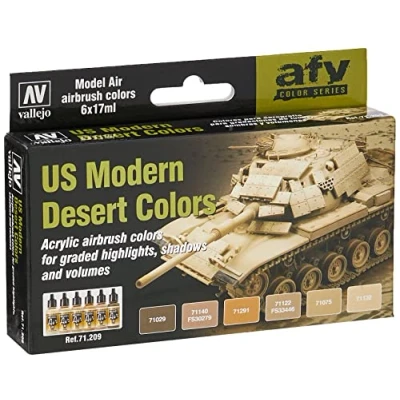 Afbeelding van Model Air Us Modern Dessert Colors Set Vallejo VAL 71209