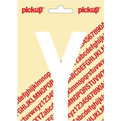 Afbeelding van Plakletter Nobel Sticker witte letter Y Pickup