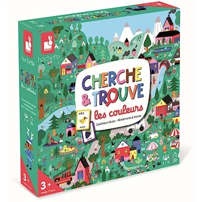 Afbeelding van Janod Zoek en vind de kleuren gezelschapsspel voor kinderen educatief spel het gezin vanaf 3 jaar, J02439