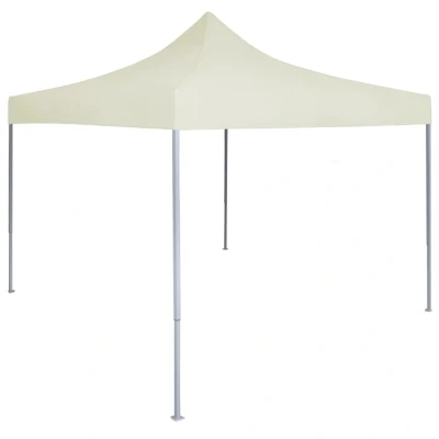 Afbeelding van Partytent professioneel inklapbaar 2x2 m staal crème
