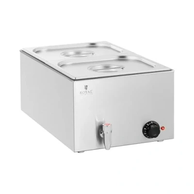 Afbeelding van Royal Catering Bain Marie 600 W 2 GN 1/2 Aftapkraan