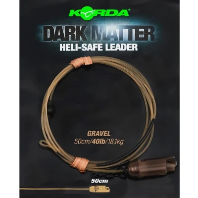 Afbeelding van Korda Dark Matter Heli Safe Leader 40lb Kleur : Gravel 50cm