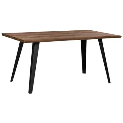 Afbeelding van Beliani WITNEY Eettafel Donkere houtkleur 90 x 160 cm MDF