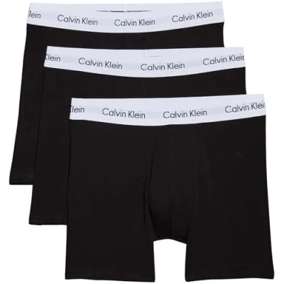 Image de Calvin Klein Lot de 3 boxers Brief pour homme, Noir 3131, M