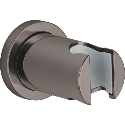 Afbeelding van GROHE Rainshower Wandhouder rond hard graphite (antraciet glanzend) 27074A00