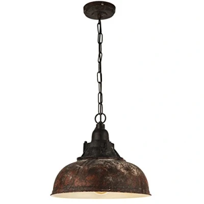 Afbeelding van EGLO Vintage Grantham 1 Hanglamp Lichts Antiek Bruin, Beige