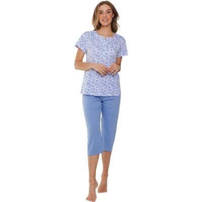 Afbeelding van Grafische katoenen pyjama Pastunette Blauw Maat 36