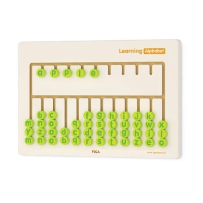 Afbeelding van Viga Toys Wand Muurspel Leer het Alfabet