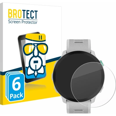 Afbeelding van BROTECT Screenprotector voor Garmin Forerunner 55 Folie Beschermfolie Beschermglas transparant (6 Stuks)