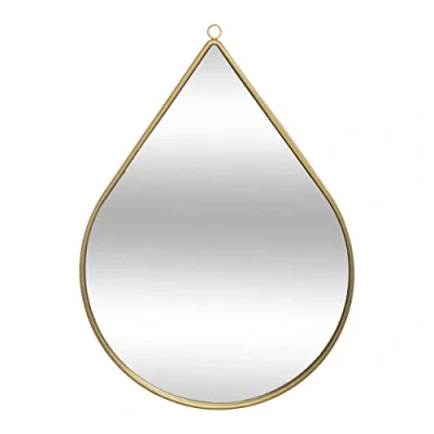Afbeelding van Metalen spiegel goud Druppelvormig 21X29 cm