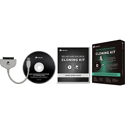 Afbeelding van Corsair SSD en harde schijf klonen kit met software USB kabel grijs