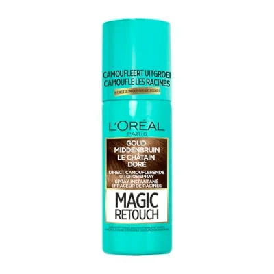 Afbeelding van L’Oréal Magic Retouch Uitgroei Camoufleerspray Goud Middenbruin 75ml