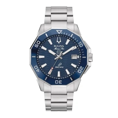 Afbeelding van Bulova Marine Star C Series HPQ Precisionist 96B433 Horloge Staal Zilverkleurig Ø 43 mm