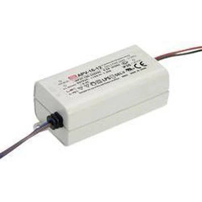 Afbeelding van Mean Well APV 16 12 LED transformator Constante spanning 15 W 0 1.25 A V/DC Niet dimbaar, Overbelastingsbeschermin