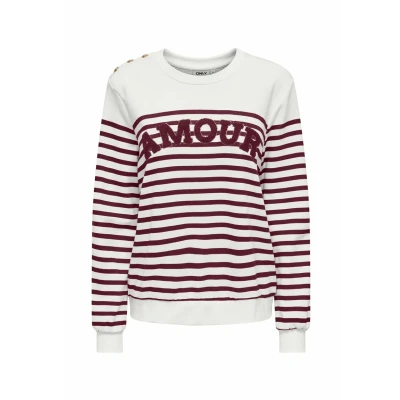 Afbeelding van ONLY Sweatshirt Allie Rood/dessin L