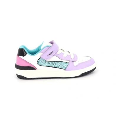 Afbeelding van Geox Washiba GIRL Sneakers laag voor kinderen, Maat: 39, Lilac/turquoise Imitatieleer/ textiel