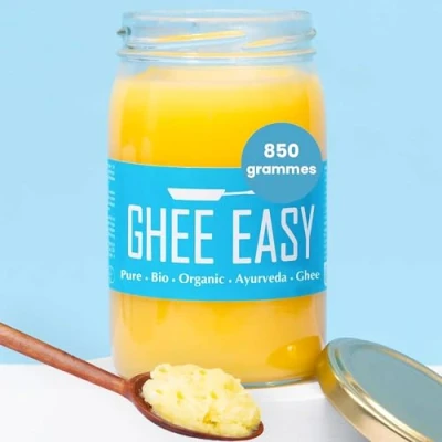 Image de Ghee Easy 850 g de bio ayurveda authentique haute pureté, Sans additifs Certifié organique et biologique lactose ni gluten 100 % européen