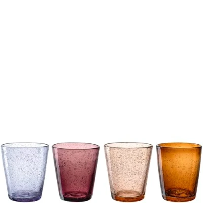 Afbeelding van Glazenset Leonardo Burano Warm Colors 330ml (Set van 4)