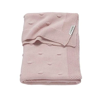 Afbeelding van Meyco Baby Knots wiegdeken pink 75x100cm